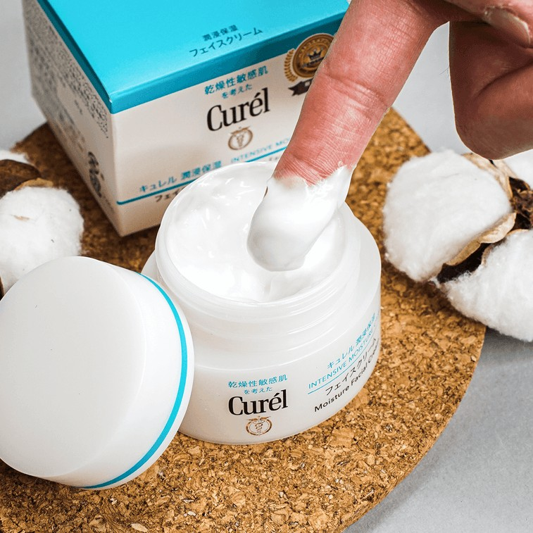 Curel Intense Moisturizing Cream – Sensitive Skin Hydration with Neuroceramide – Redness Relief 40g
