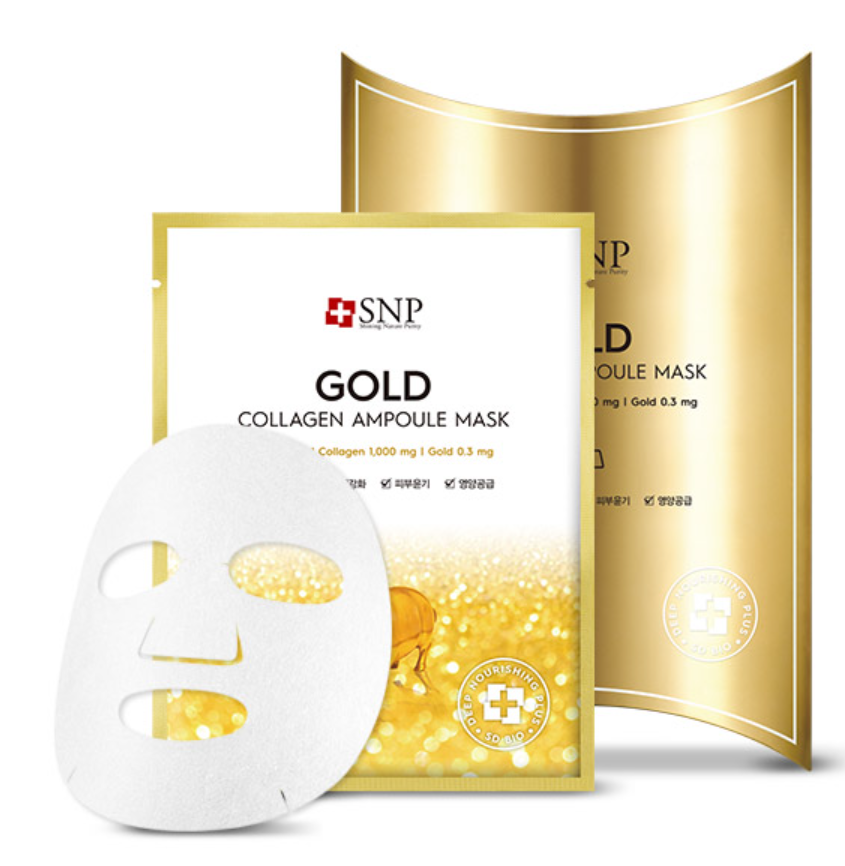 SNP Gold Collagen Ampoule Mask 25ml x 10PCS