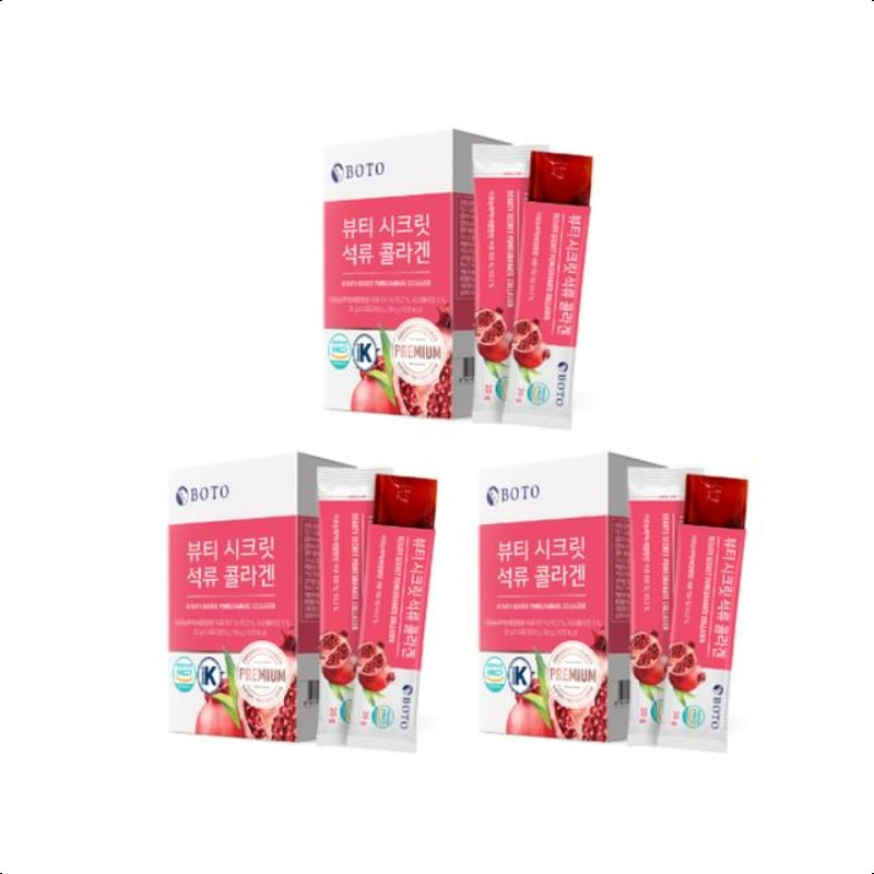 BOTO Beauty Secret Pomegranate Collagen Jelly 20g X 15 Sticks