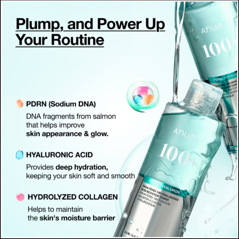 ANUA 100 PDRN Hyaluronic Booster Toner 250ml