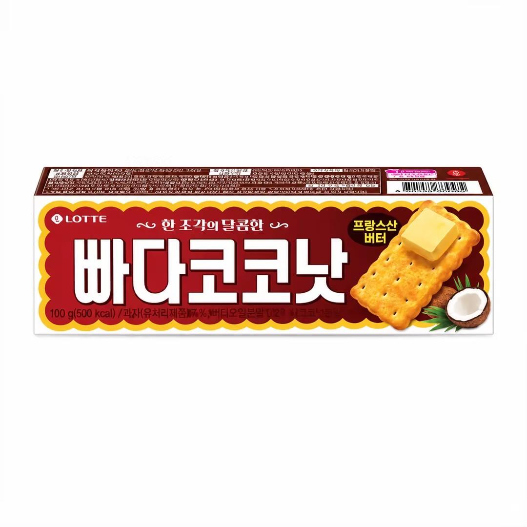 Lotte Butter Coconut Crispy Biscuits 100g