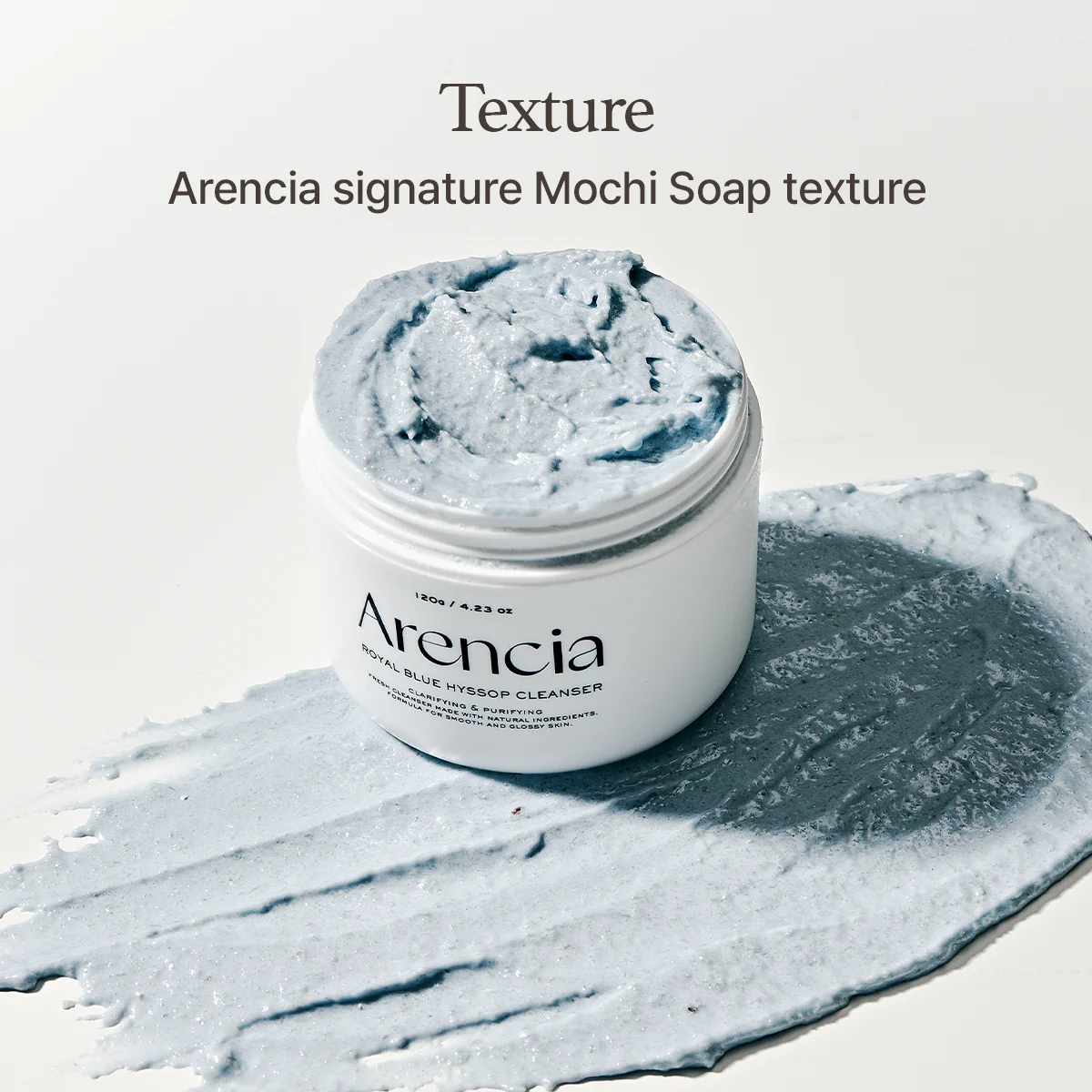 Arencia Blue Hyssop Rice Mochi Cleanser 120g