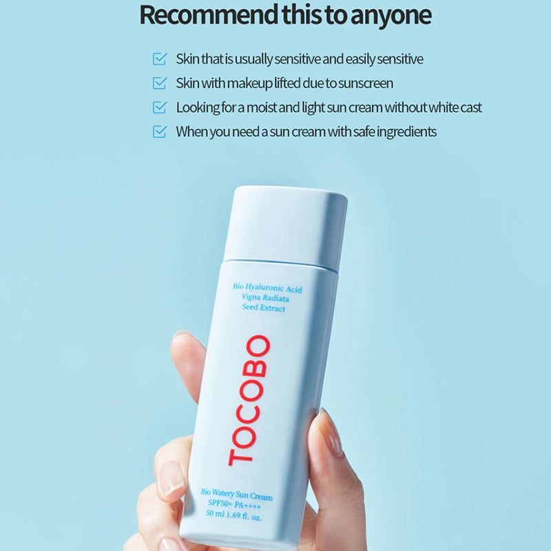 TOCOBO Bio Watery Sun Cream SPF50+ PA++++ 50ml*2ea