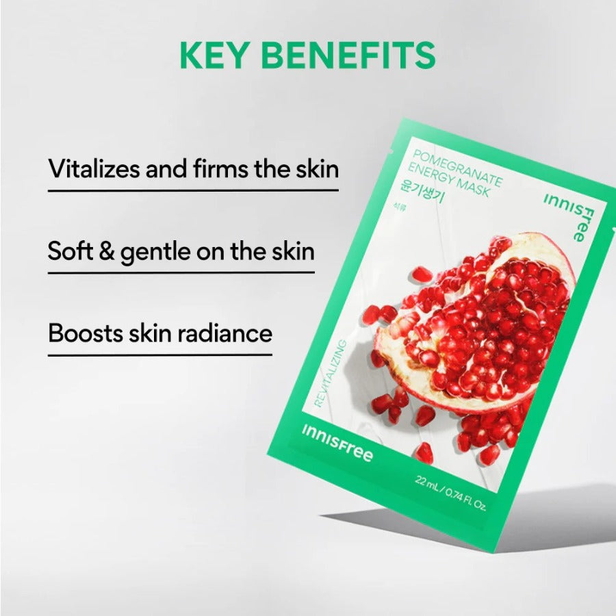 Innisfree 23NEW Masksheet 22ml - Pomegranate 5ea