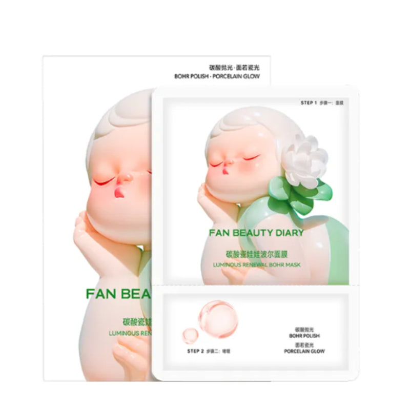 FAN BEAUTY DIARY Carbonated Porcelain Doll Bubble Mask X5pcs