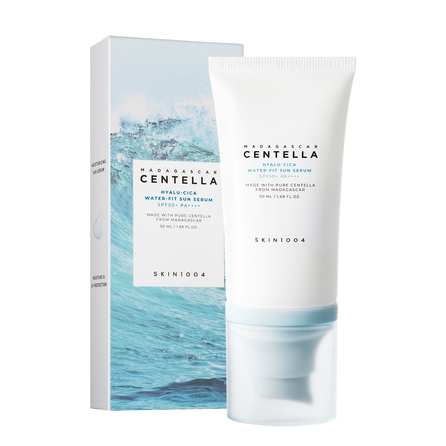 SKIN1004 Madagascar Centella Hyalu-Cica Water-Fit Sun Serum SPF50+PA++++ 50ml dual pack