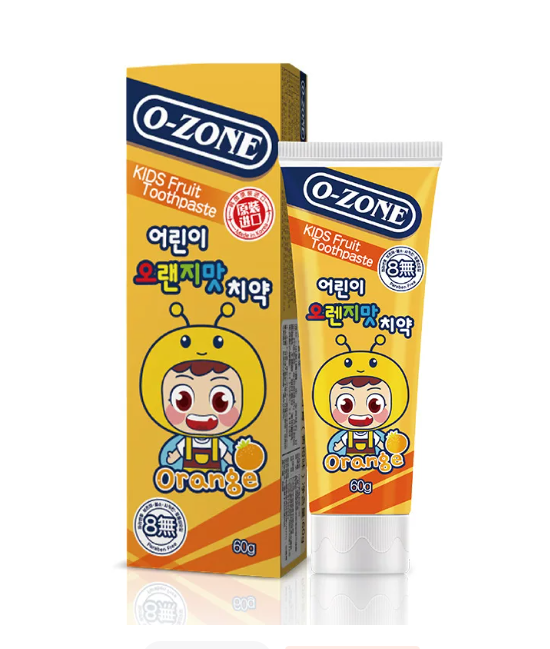 O-ZONE Kids Fruit Toothpaste, Orange Flavor 60g