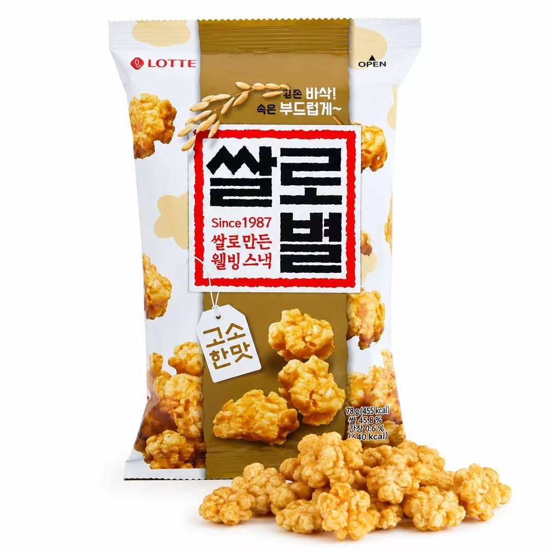 Lotte Savory Rice‑Puffed Snack 78g