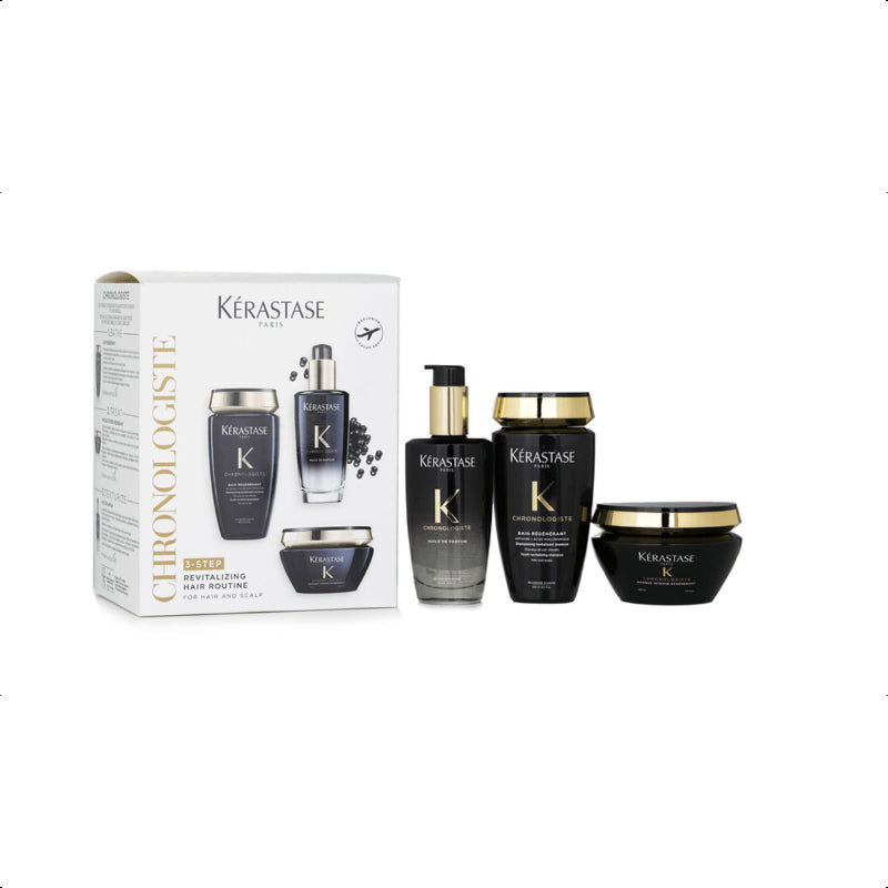 KÉRASTASE Chronologiste Hair Repair Set (Shampoo 250ml + Mask 200ml + Oil 75ml)