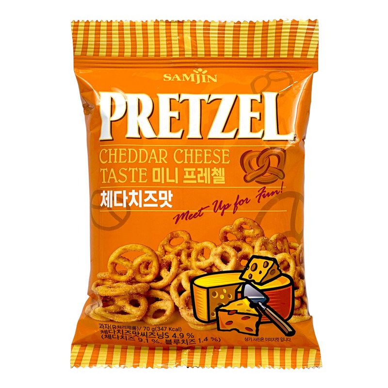 SAMJIN 芝士味迷你扭结饼干70g