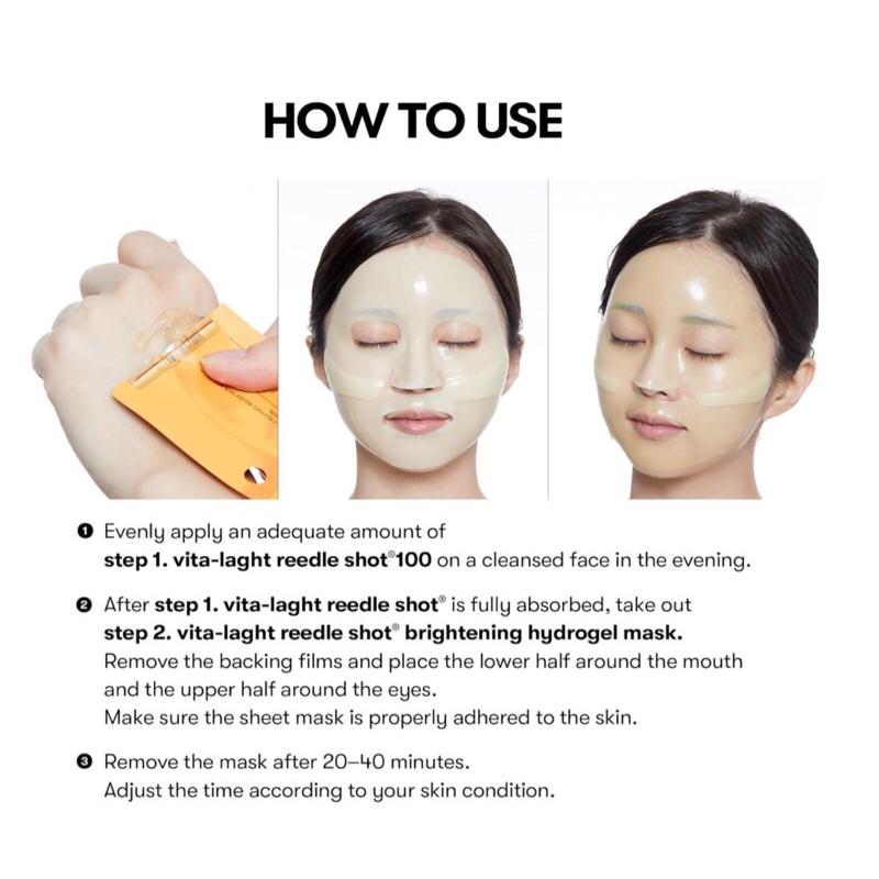 VT Vita-Light Reedle Shot 100 2-Step Hydrogel Mask 34.5g*4pcs