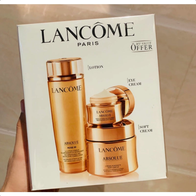 Lancôme Absolue 3-Piece Set (New Version) 150ml water  & 60ml refreshing face cream & 20ml eye cream