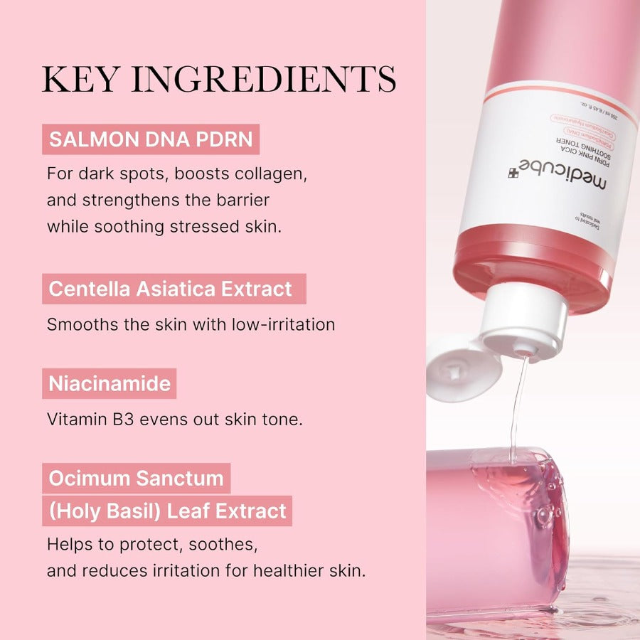 medicube Salmon DNA PDRN Pink CICA Soothing Toner  250ml