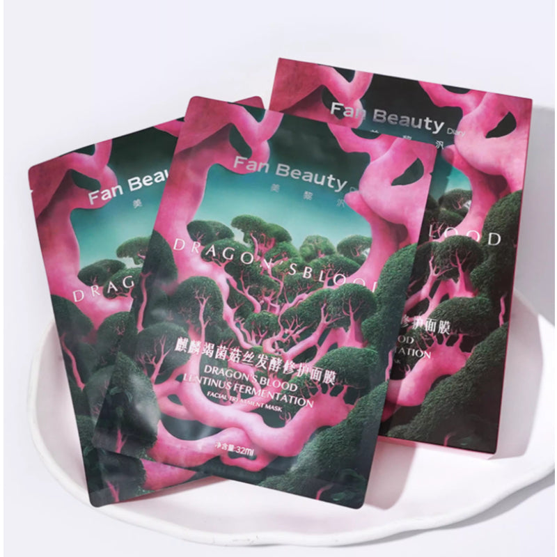 FAN BEAUTY DIARY Dragon’s Blood Lentinus Fermentation Facial Treatment Mask 32ml x 5s