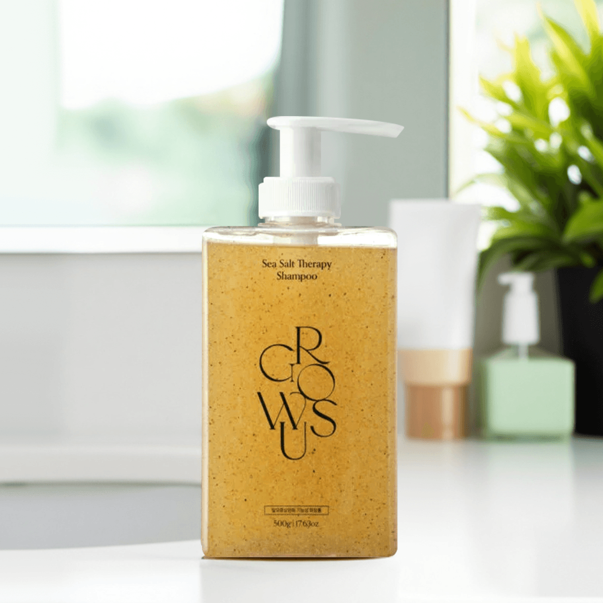 GROWUS Sea Salt Therapy Shampoo 500ml, Fresh, Deep Cleansing