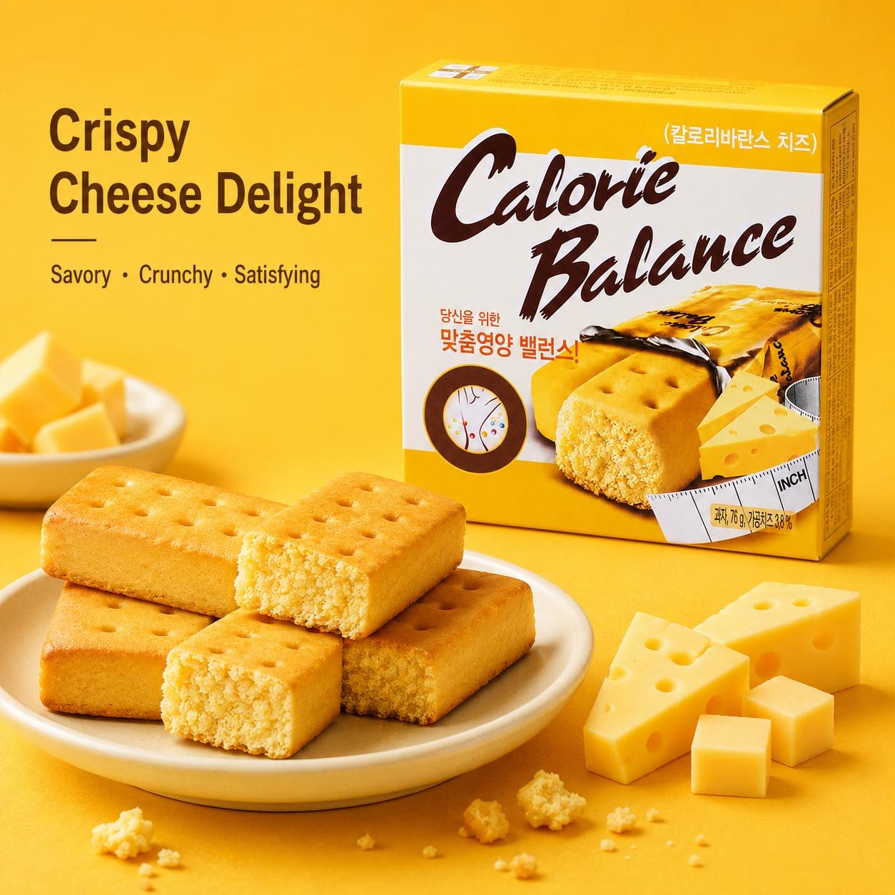 Haitai Cheese Flavored Compressed Biscuits 76g | Crispy Dense Texture, Rich Cheese Flavor, Convenient Snack