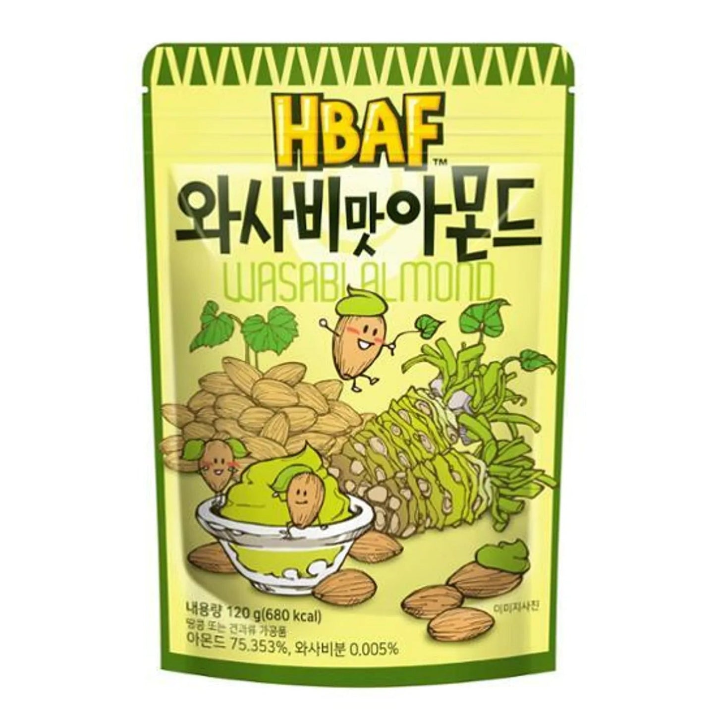 HBAF Wasabi Almond 120g