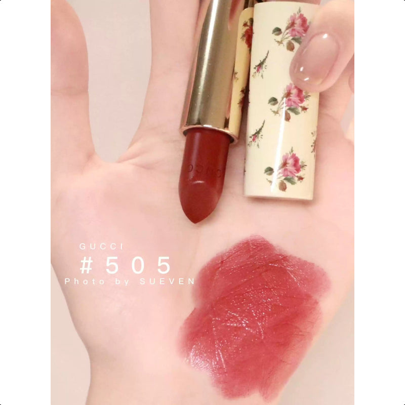 GUCCI BEAUTY Rouge a Levres Voile Goldie Red#505 Lipstick Lip Colour 3.5g New