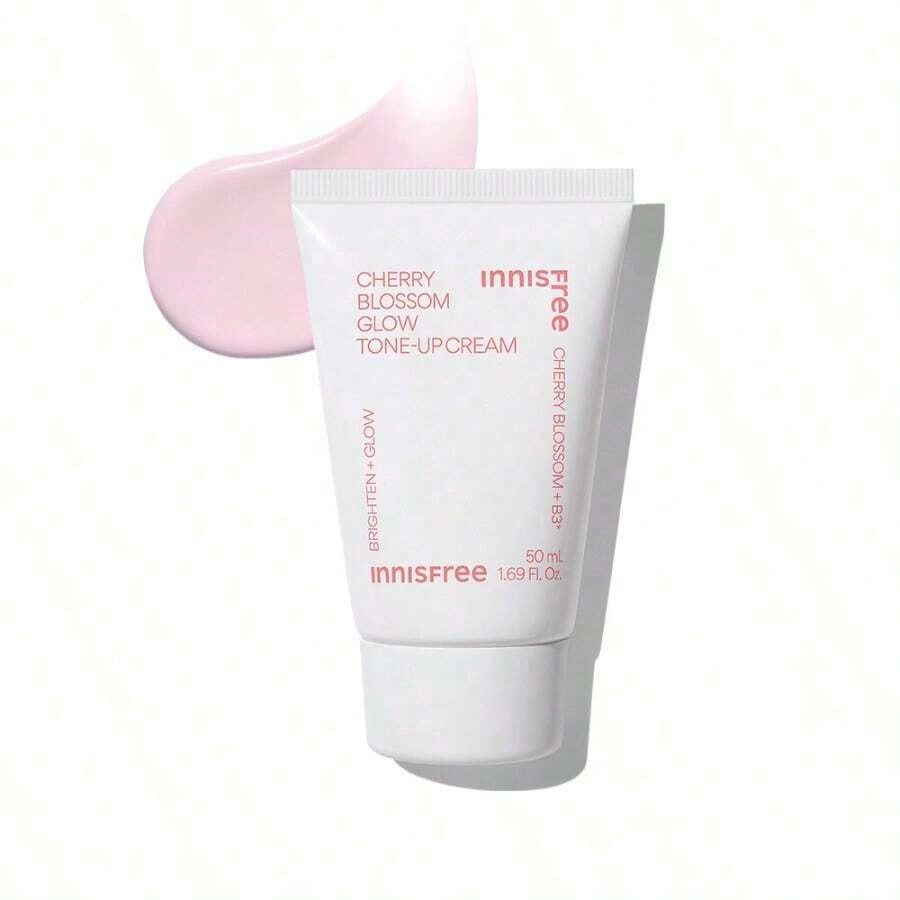 Innisfree Jeju Cherry Blossom Tone-Up Cream (50ml / 1.69 Fl.Oz) – Brightening & Hydrating Face Cream For Radiant, Even-Toned Skin