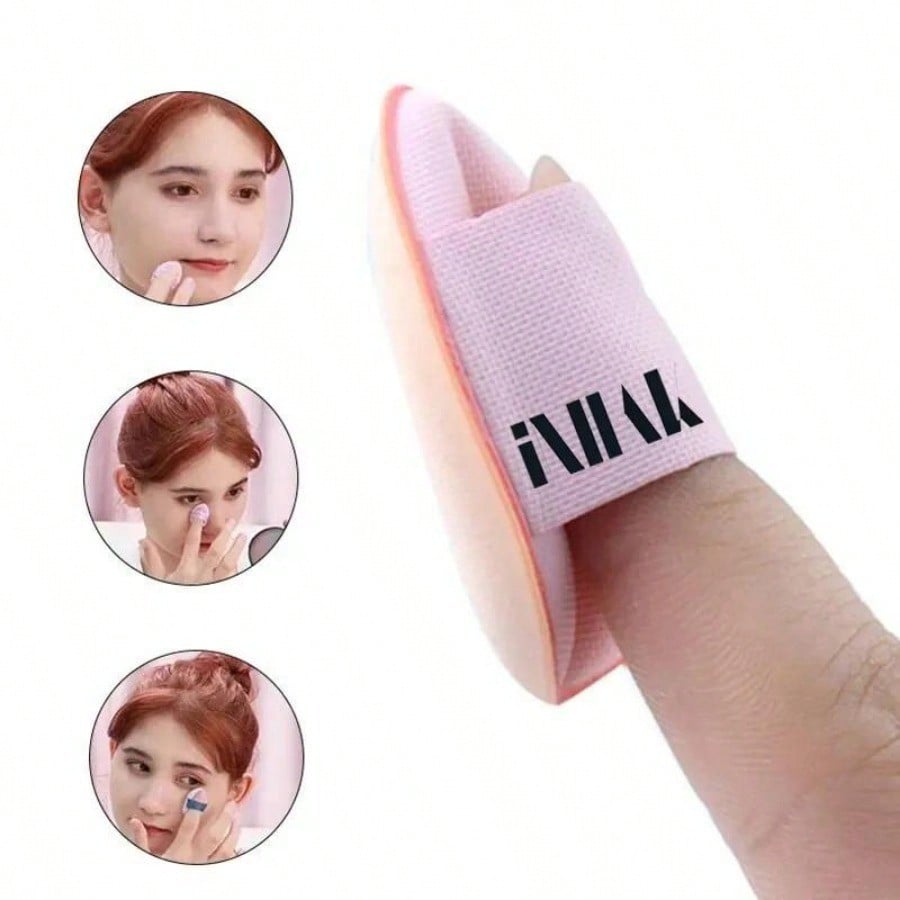 INHAK Mini Air Cushion Puff - Soft, Reusable, Non-Latex, Flawless Makeup Application, Lightweight & Travel-Friendly