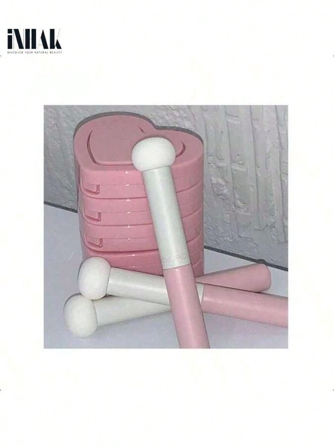 INHAK Marsh Mallow Puff Brush – Ultra-Soft Makeup Brush For Smooth, Flawless Application | Ideal For Powder, Blush, And Foundation | Professiona