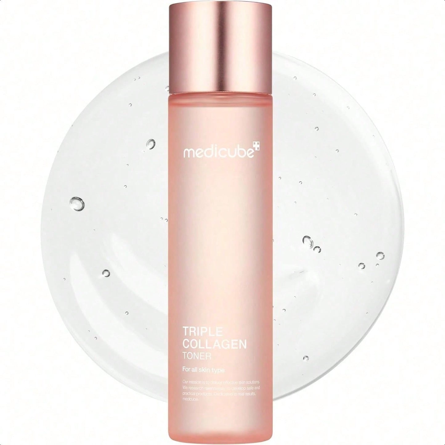 Medicube Triple Collagen Toner 140ml/4.73 Oz - Hydrolyzed, Atelo, & Soluble Collagen For Deep Hydration & Plump Skin