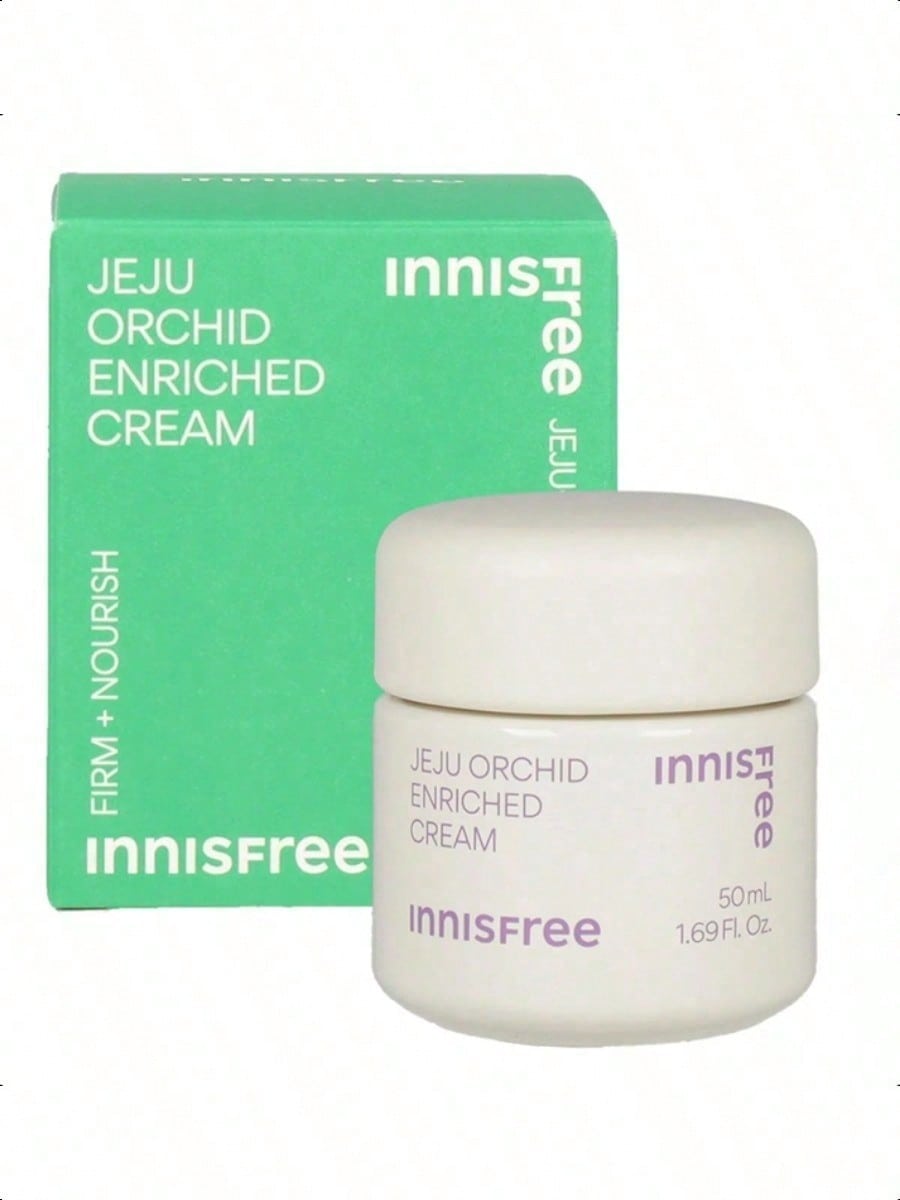 Innisfree Collagen Green Tea Acerola Bounce Cream – 50ml /23NEW Jeju Orchid Enriched Cream 50ml