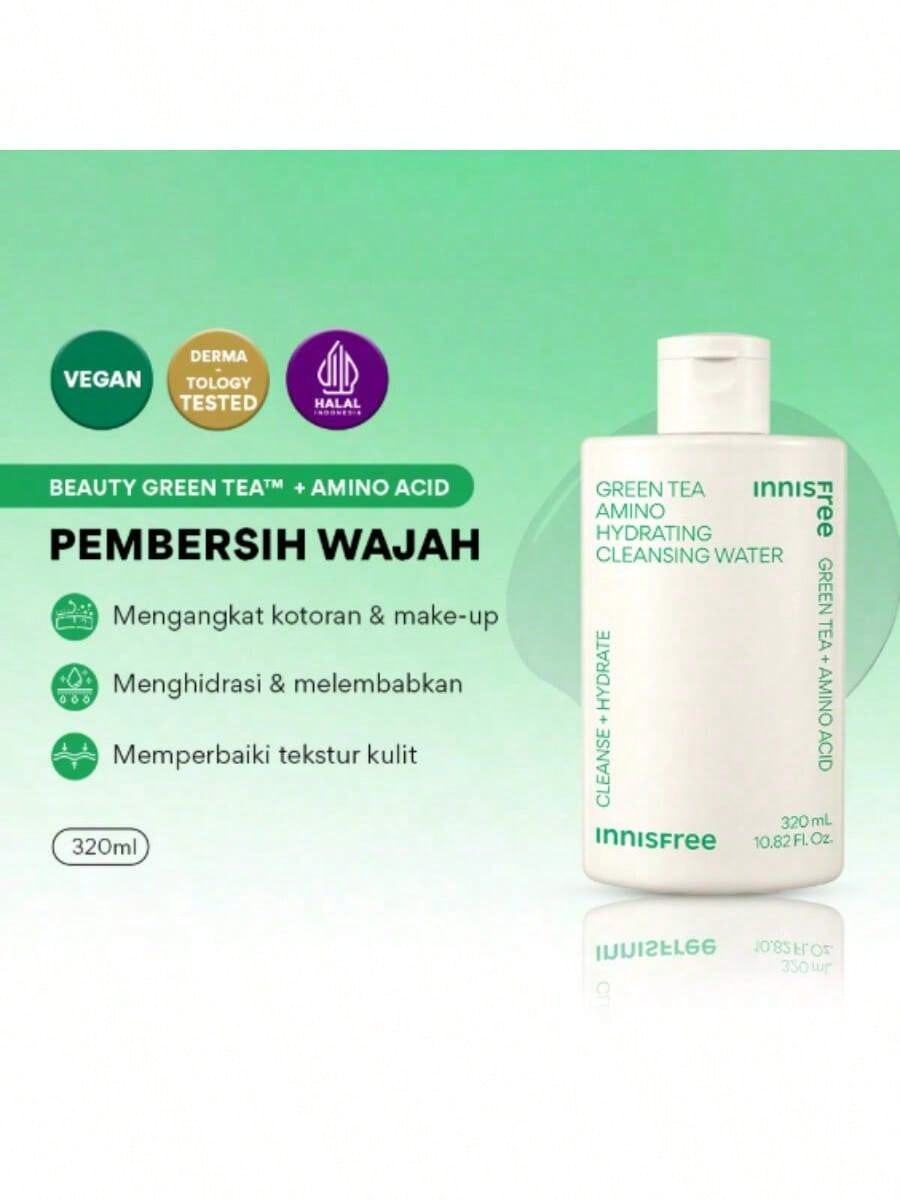 Innisfree Green Tea Amino Hydrating Cleansing Water 320ml *2023 NEW