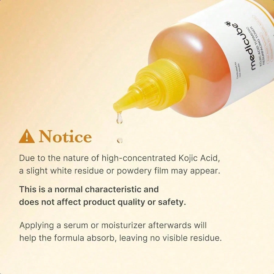 Medicube Kojic Acid Turmeric Smoothing Toner For Face & Body |250ml