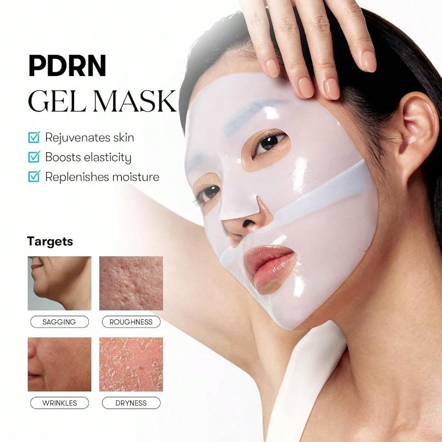 VT  COSMETICS Collagen Reedle Shot 100 2-Step Hydrogel Mask(34.5gx4ea), Intensive Firming, Exosome 500Da Collagen, Fine Lines, Overnight Melting Mask, Korean Facial Mask, Pink Collagen