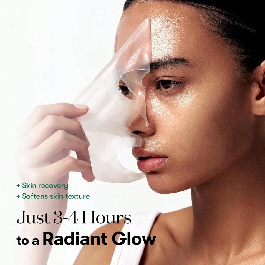 VT  COSMETICS Collagen Reedle Shot 100 2-Step Hydrogel Mask(34.5gx4ea), Intensive Firming, Exosome 500Da Collagen, Fine Lines, Overnight Melting Mask, Korean Facial Mask, Pink Collagen