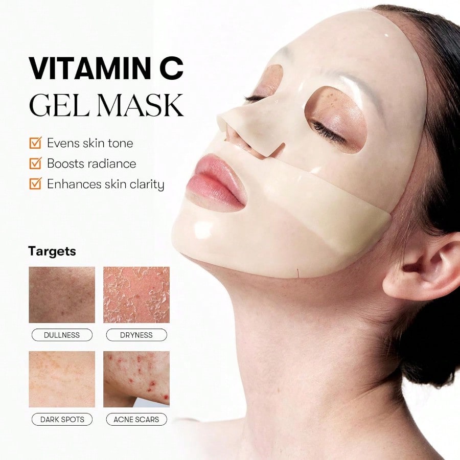 VT  COSMETICS Collagen Reedle Shot 100 2-Step Hydrogel Mask(34.5gx4ea), Intensive Firming, Exosome 500Da Collagen, Fine Lines, Overnight Melting Mask, Korean Facial Mask, Pink Collagen