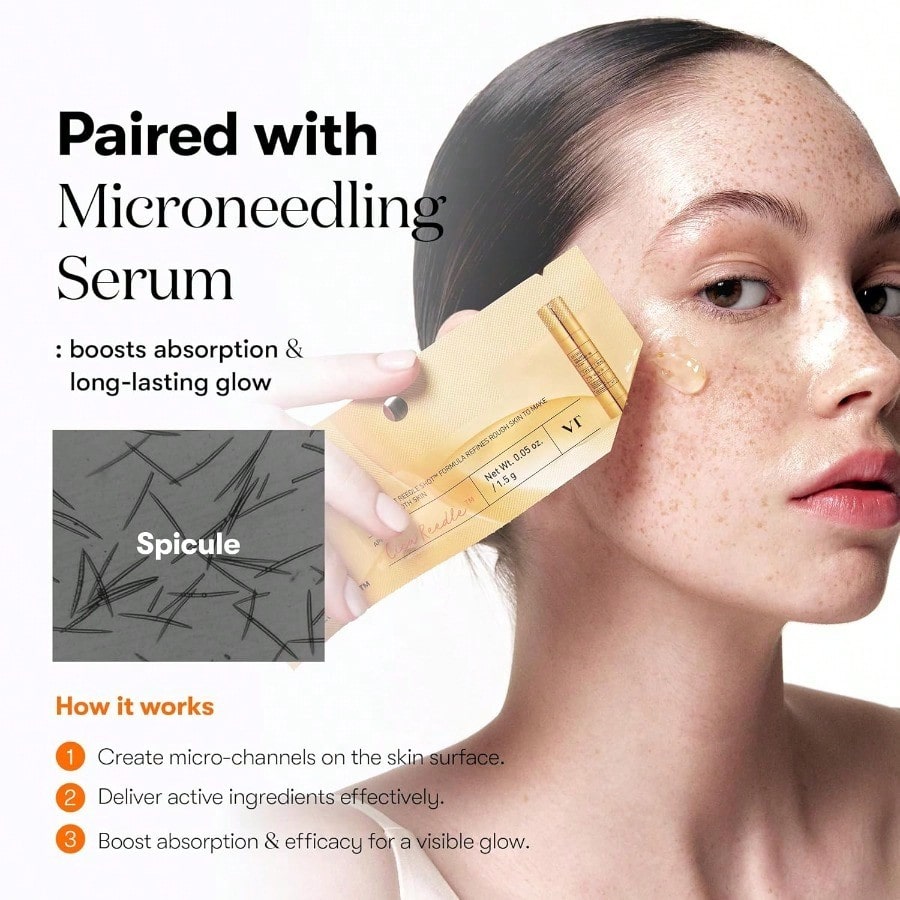 VT  COSMETICS Collagen Reedle Shot 100 2-Step Hydrogel Mask(34.5gx4ea), Intensive Firming, Exosome 500Da Collagen, Fine Lines, Overnight Melting Mask, Korean Facial Mask, Pink Collagen