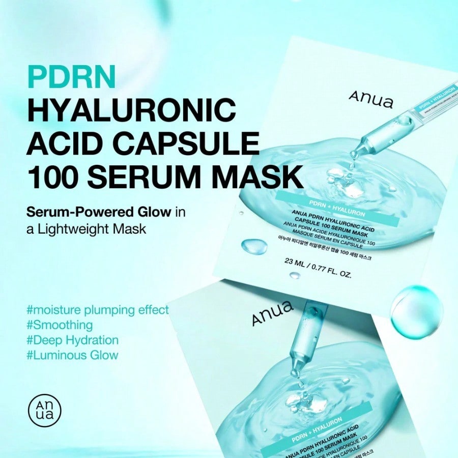 ANUA PDRN Hyaluronic Acid Capsule 100 Serum Mask 1ea