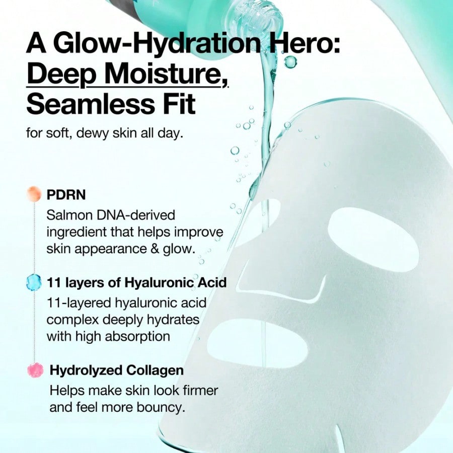 ANUA PDRN Hyaluronic Acid Capsule 100 Serum Mask 1ea