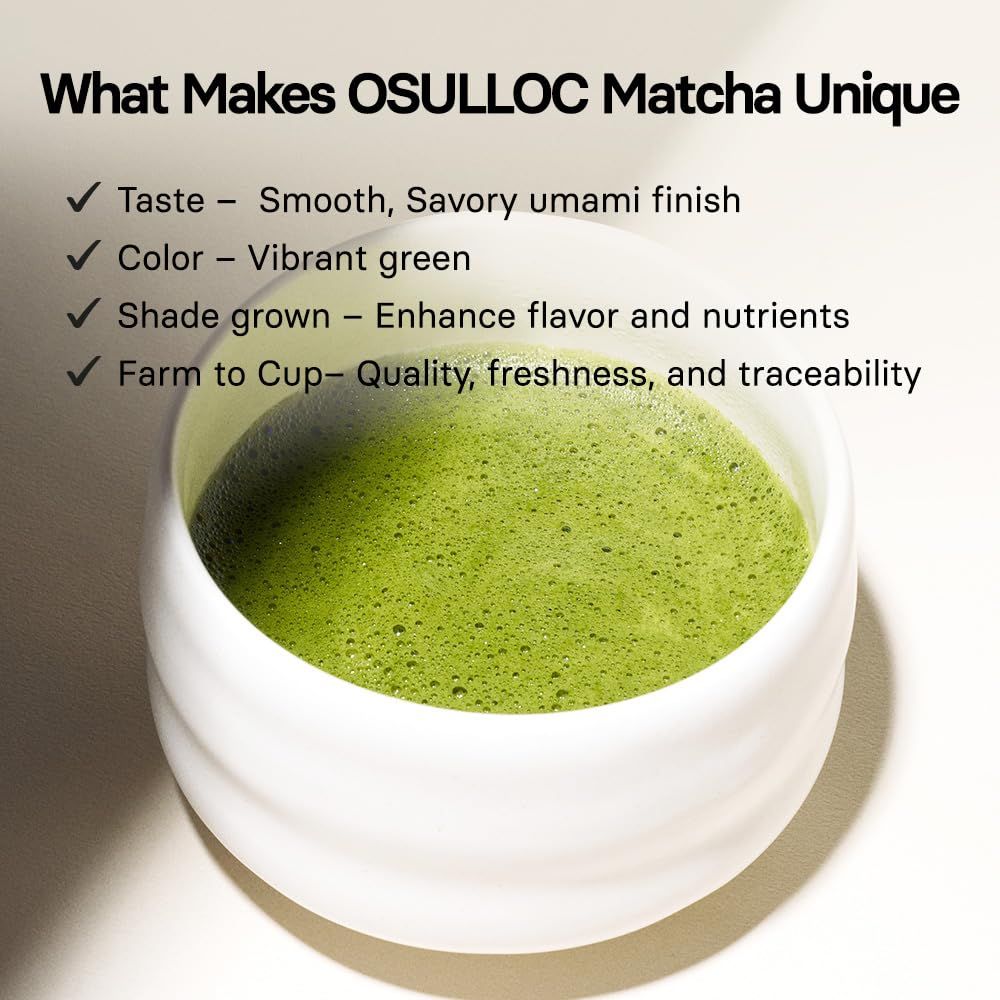 OSULLOC 济州火山有机抹茶粉 60 克 韩国进口烘焙拿铁茶道专用绿茶粉末 19.98