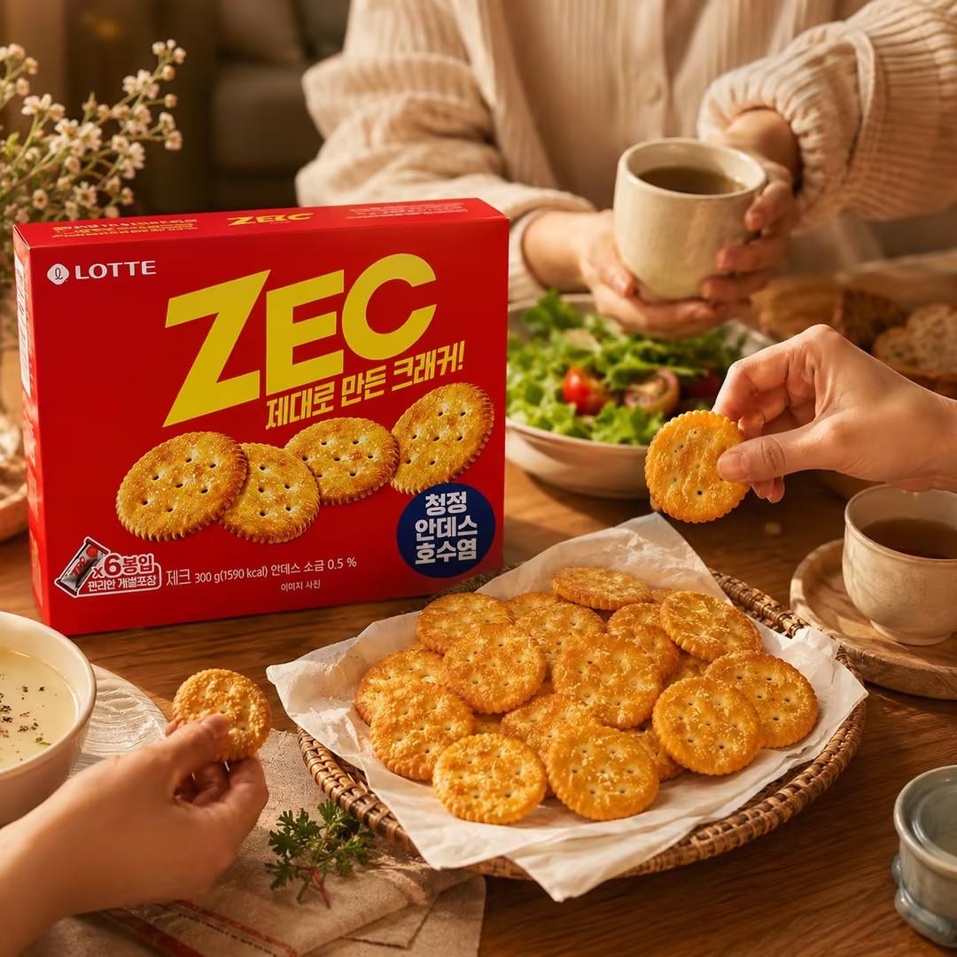 Lotte ZEC Salty Soda Crackers 300g