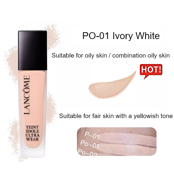 Lancôme Teint Idole Ultra Wear Foundation PO-01 10ml Sample & B-01 & P-01 2nd Gen & PO-01 4 colors