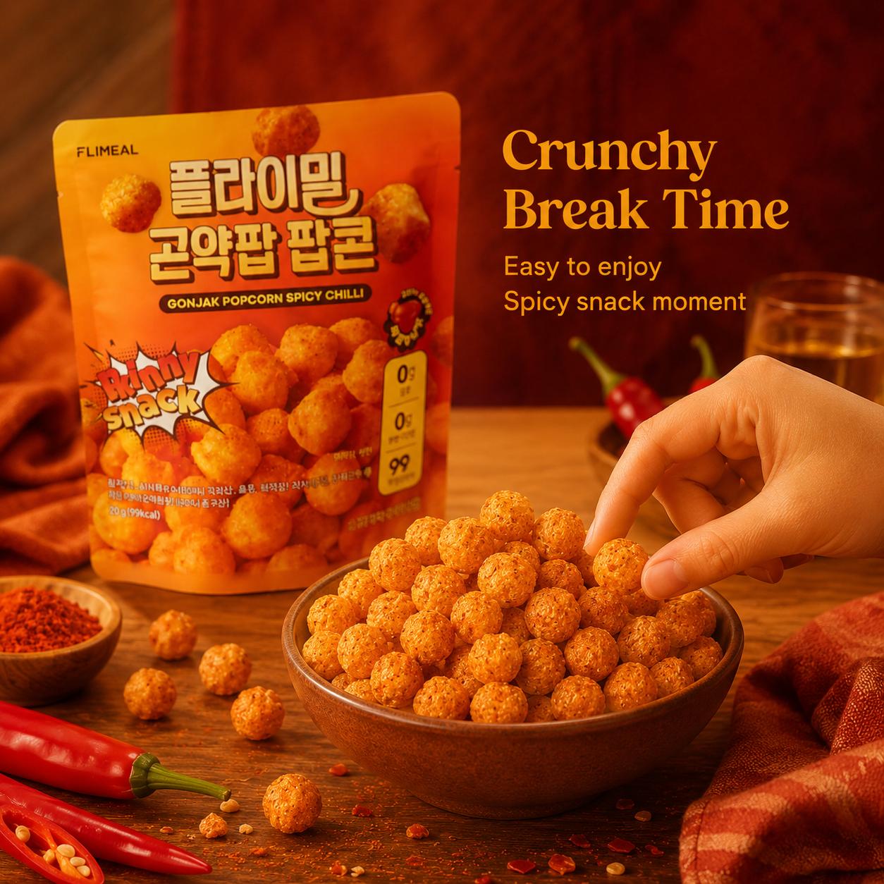 Flimeal Gonjak Popcorn #Spicy Chilli 20g