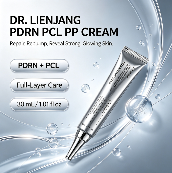 Dr.LIENJANG PDRN Rejuve Cream 30ml, PDRN & PCL Skin Repair Cream, Soothing & Elasticity