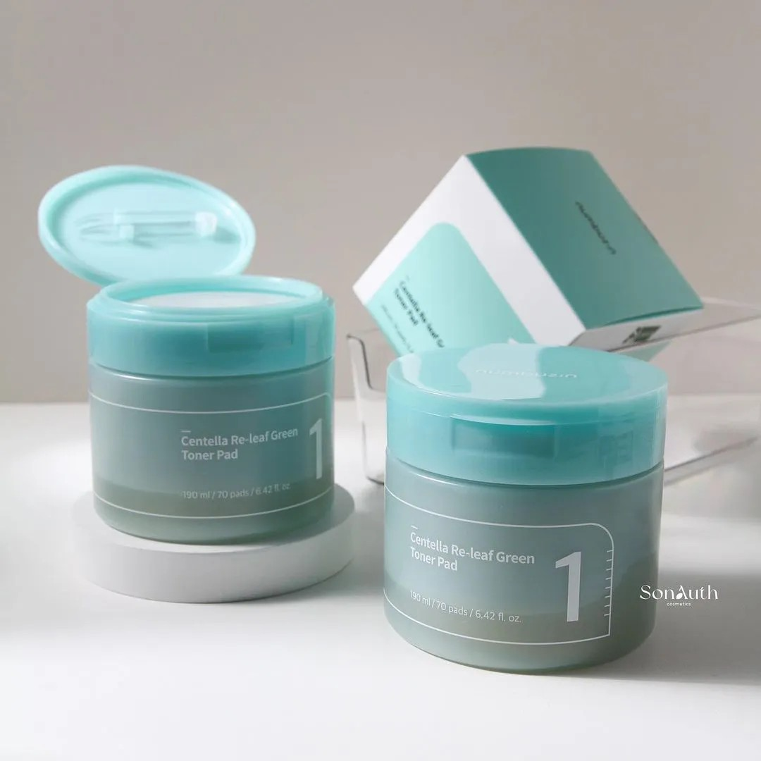 numbuzin No.1 Centella Re-Leaf Green Toner Pad 190ml/70padS