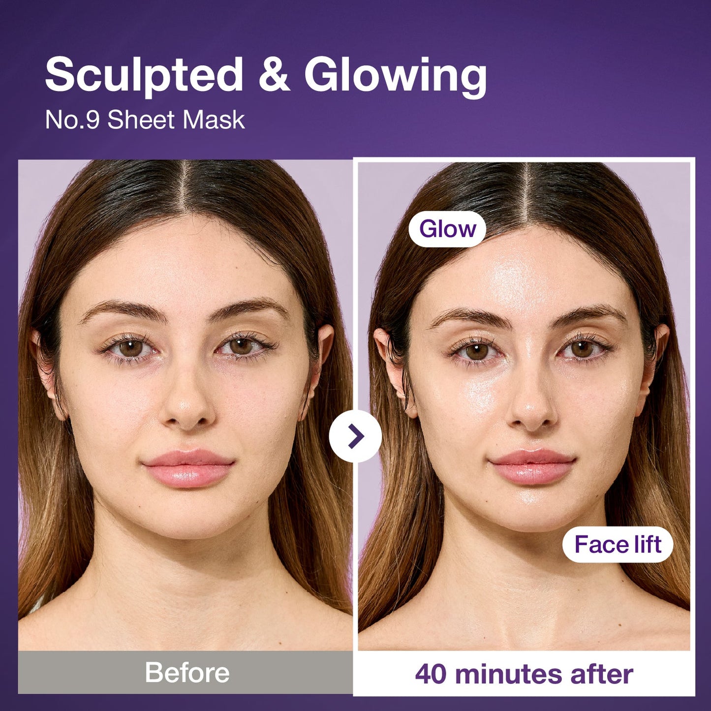 No.9 NAD+ BIO Lifting-sil Full Face Mask (4 Sheets + Lifting Band)