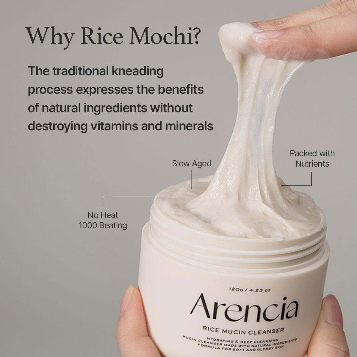 Arencia  Rice Mucin Cleanser 120g