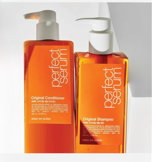 Mise En Scene Perfect Serum Original Shampoo & Conditioner 680ml