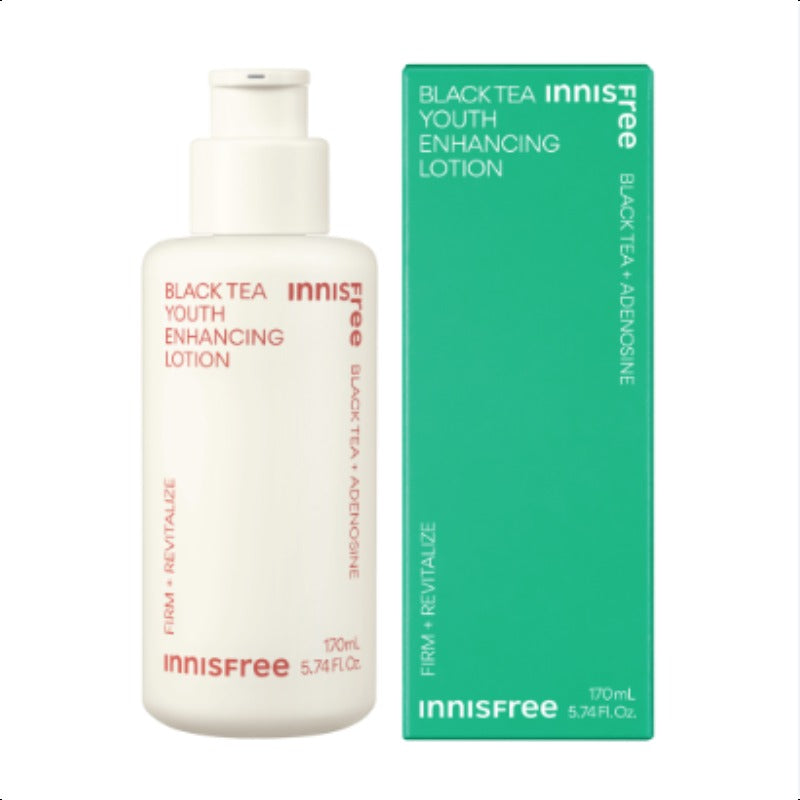 Innisfree New Black Tea Youth Enhancing Elastic Lotion, 170ml,