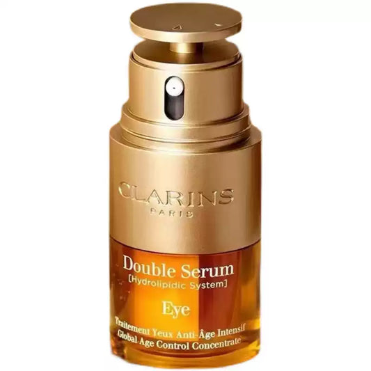 New Clarins Double Serum Hydrolipidic System Eye Global Age Control 0.6oz/20ml