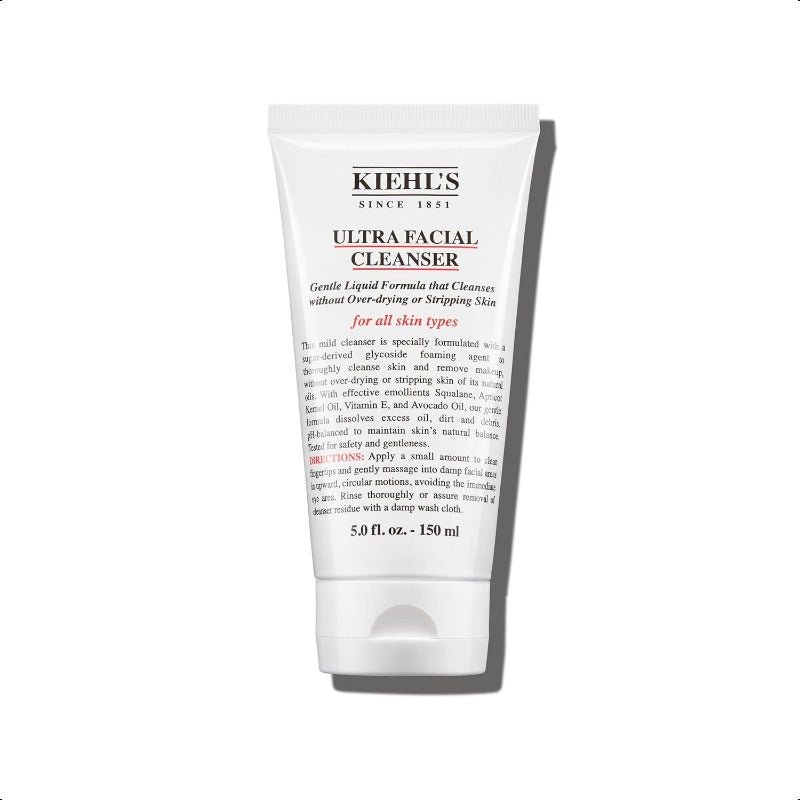 Kiehl's Deep Cleansing Foaming Facial Cleanser, Which Repairs The Skin Barrier and Gently Exfoliates, Is Suitable for All Skin Types (150ml)