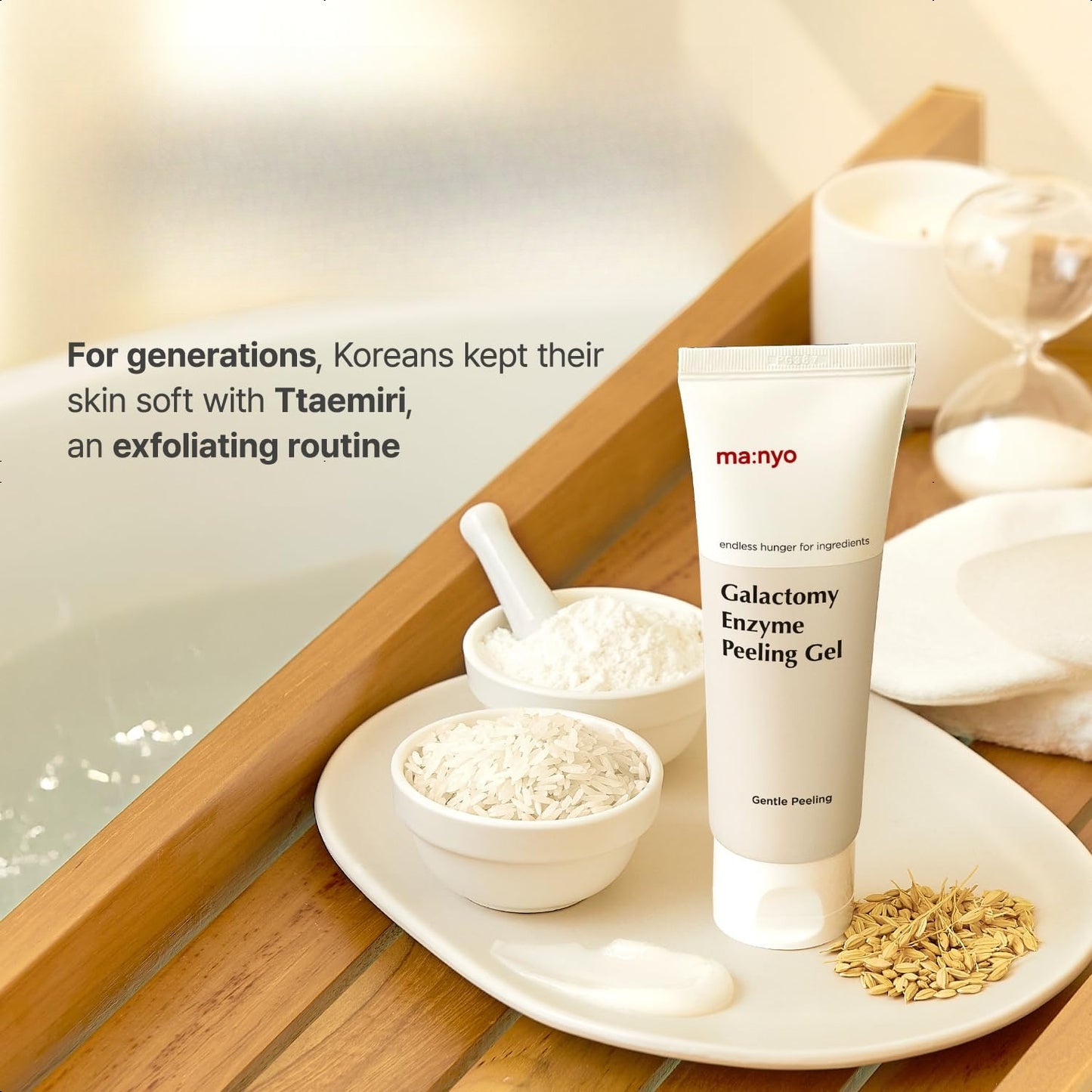 MANYO Galactomy Enzyme Peeling Gel75ml, Face and Body Scrub, Dead Skin Remover, Blackhead Remover