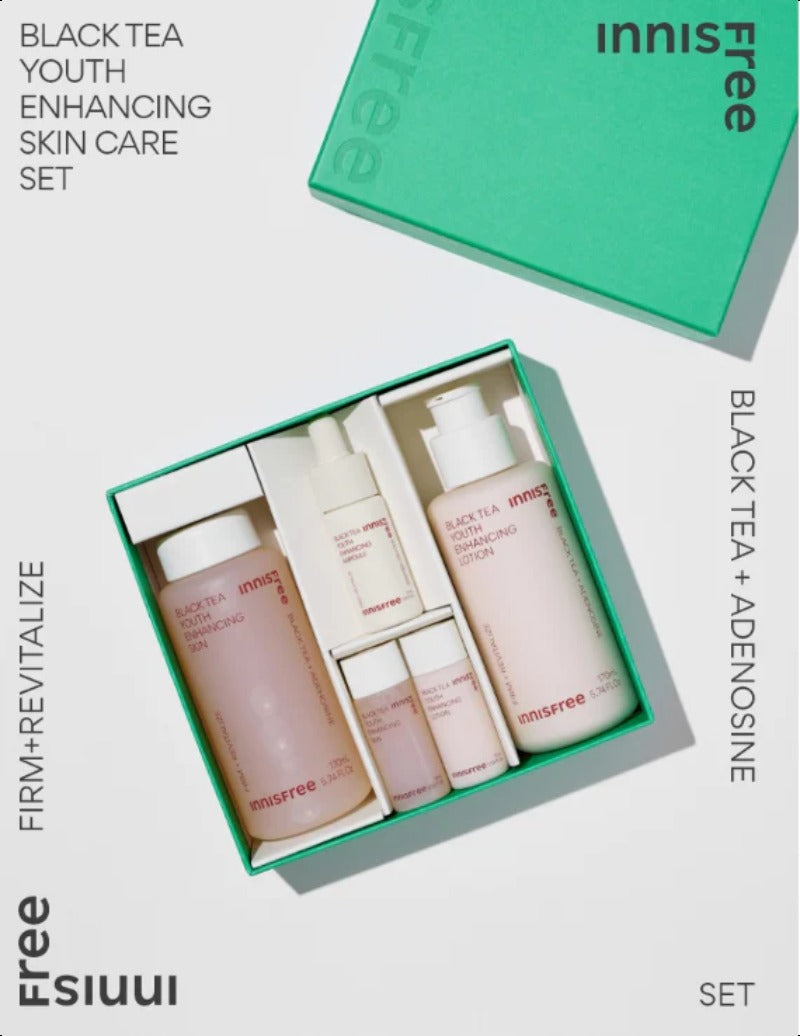Innisfree Black Tea Ampoule Skincare Set