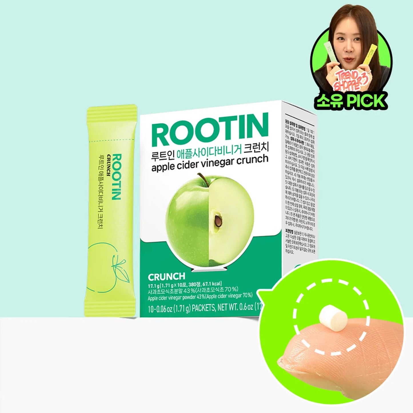 ROOTIN 苹果醋脆10支